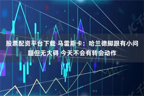 股票配资平台下载 马雷斯卡：哈兰德脚跟有小问题但无大碍 今天不会有转会动作